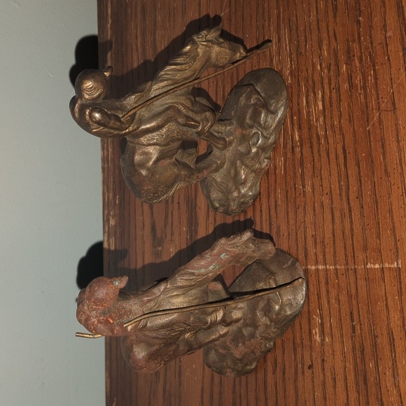End of the trail. Antique bookends